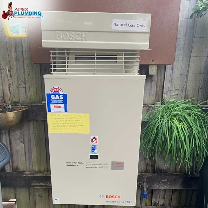 hot water system replacement for Bosch gas water heater